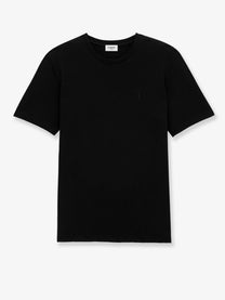 Saint Laurent Men's Cassandre Embroidery Shirt Black