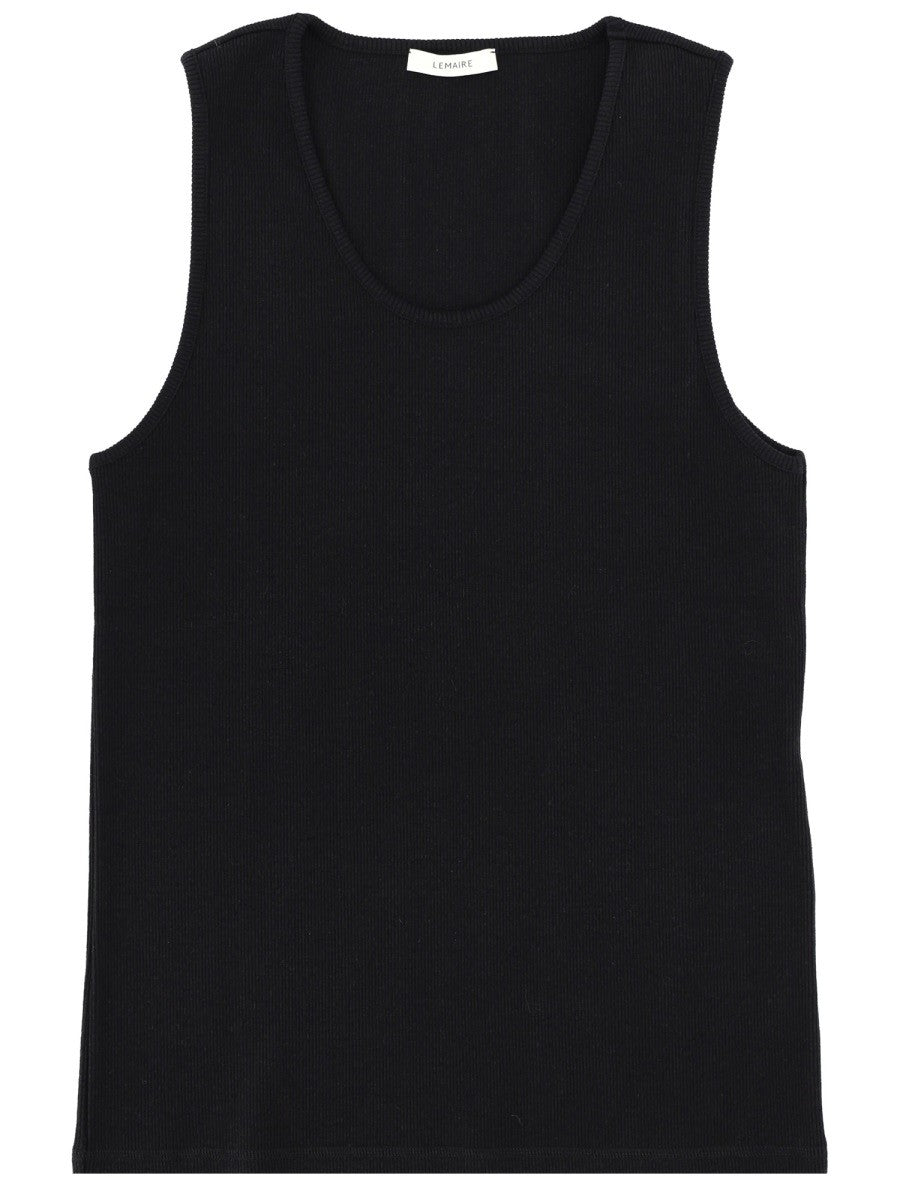 Lemaire Men's Cotton Tank Top Black