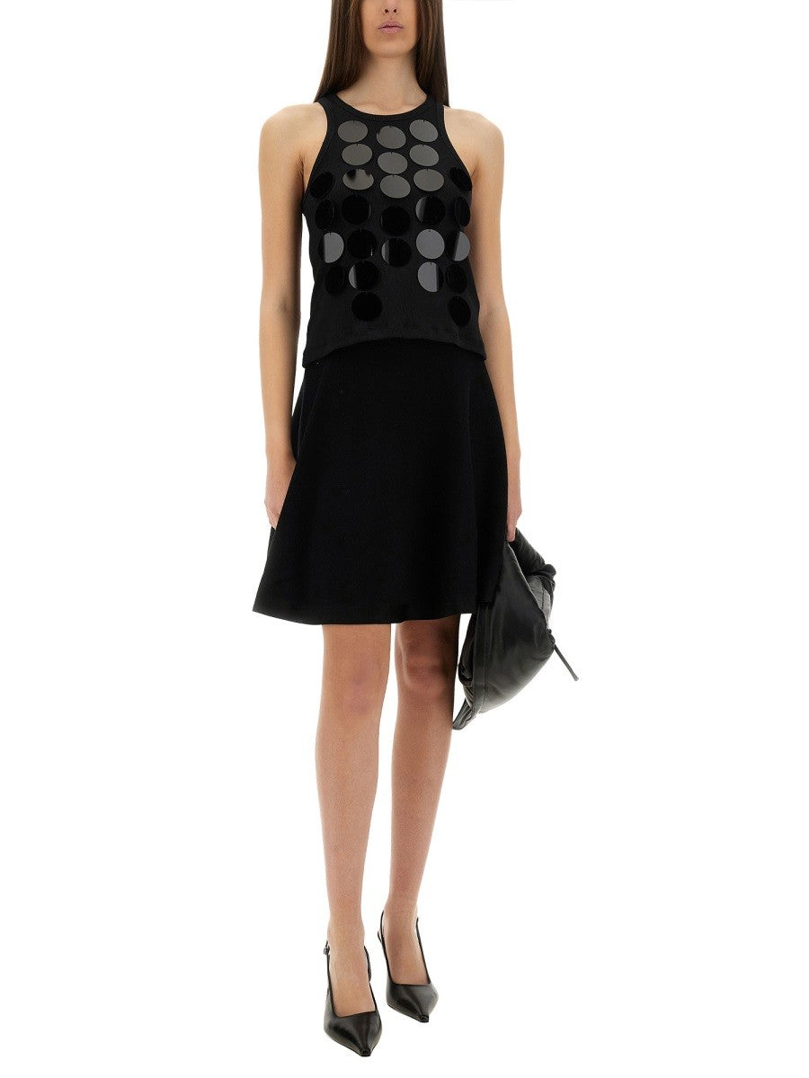 MSGM Women's Cotton Tops Black