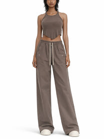 DRKSHDW Women's Cotton Tops Brown