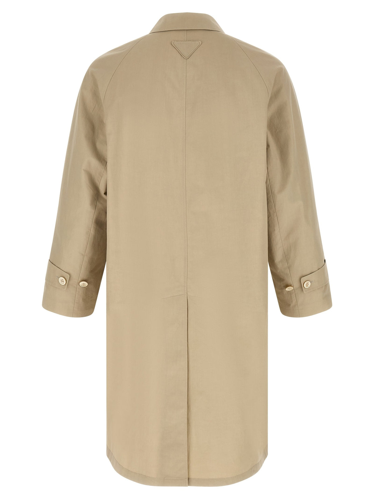 PRADA Cotton Trench Coat Beige