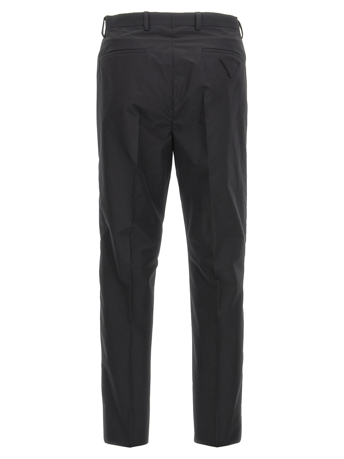 PRADA Cotton Trousers Tec Black