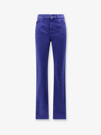 Chloé Women's Cotton Trousers Blue