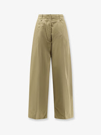 Nude Women's Cotton Trousers Green