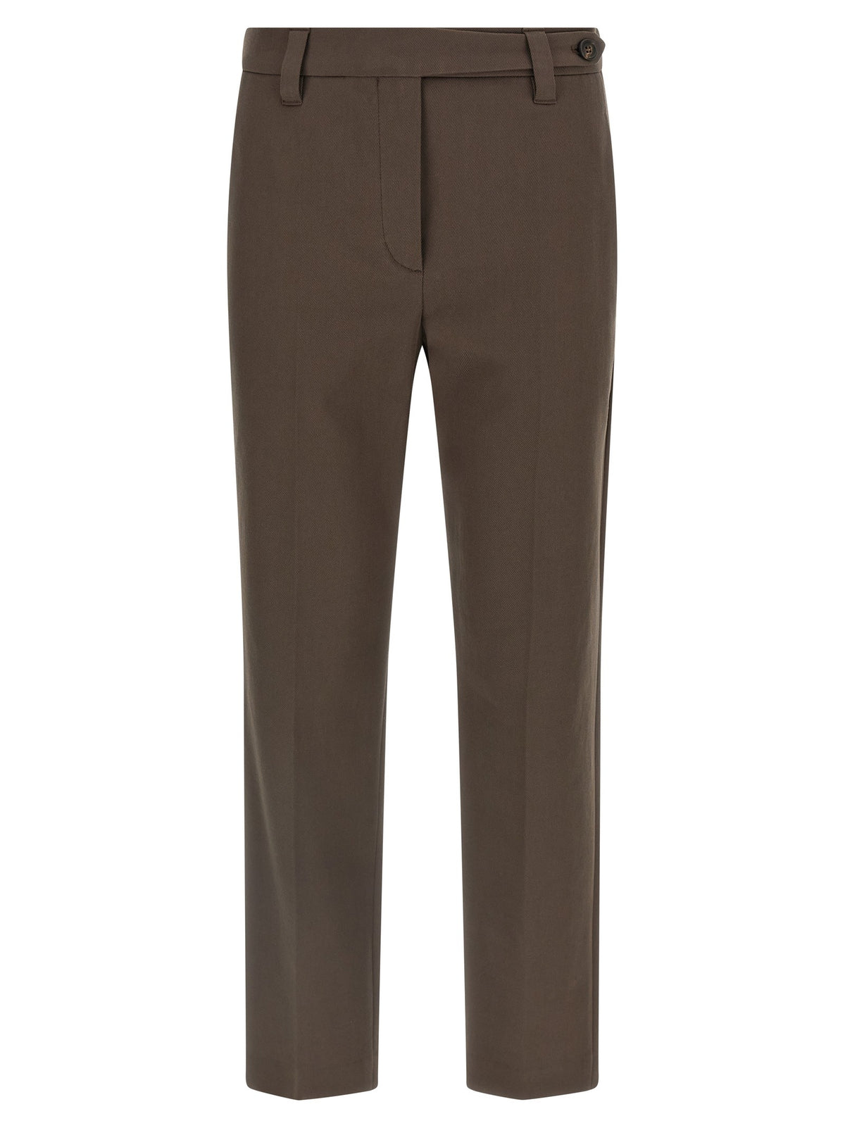 Brunello Cucinelli Cotton Trousers Brown