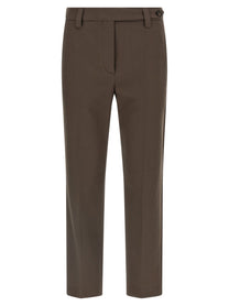 Brunello Cucinelli Cotton Trousers Brown