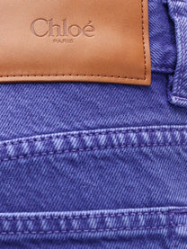 Chloé Women's Cotton Trousers Blue