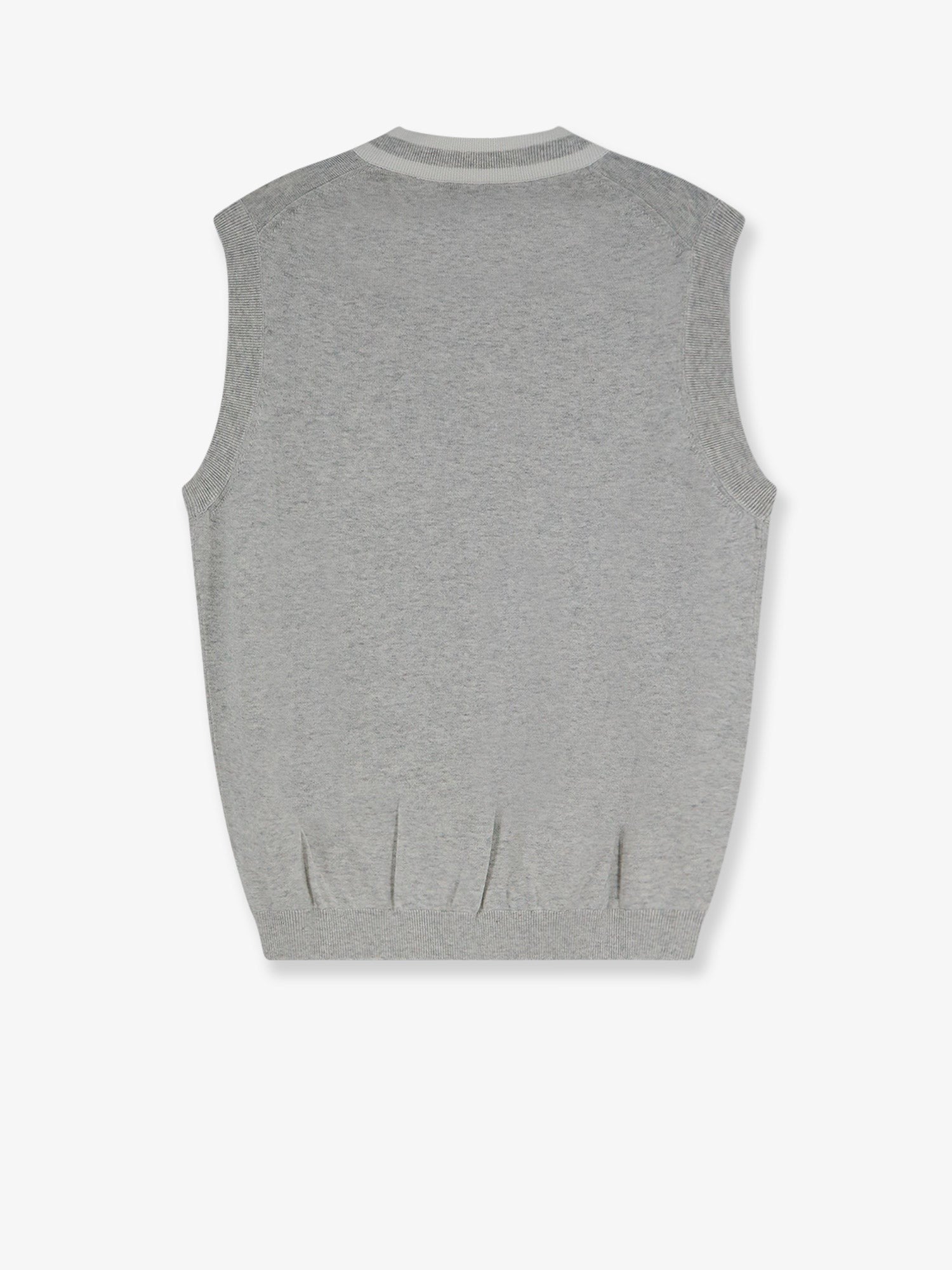 Brunello Cucinelli Men's Heraldic Vest Grey