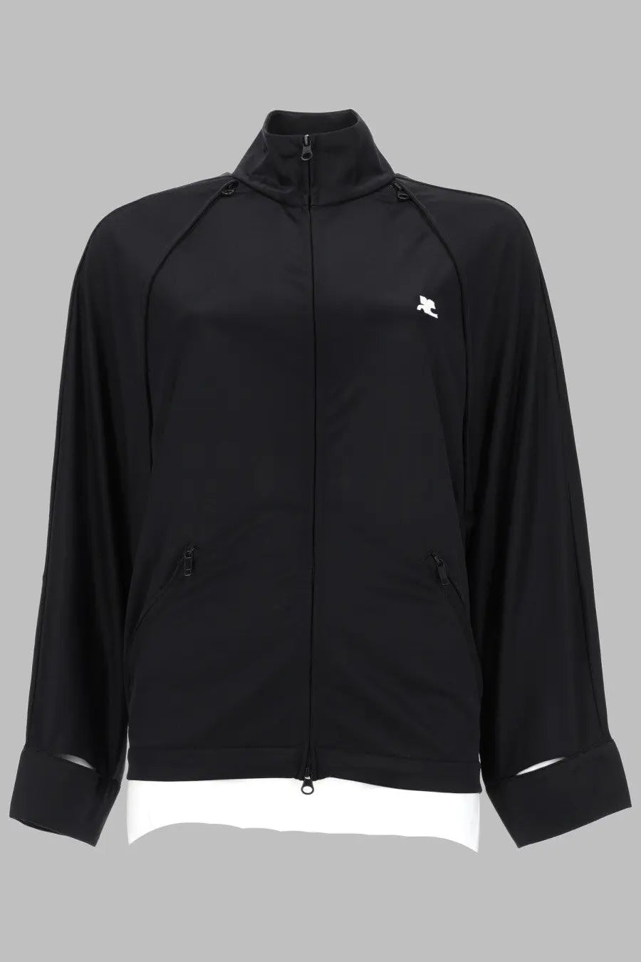 courrèges Women's Giacca Track Con Maniche Cut Out Black