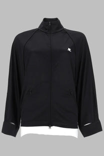courrèges Women's Giacca Track Con Maniche Cut Out Black