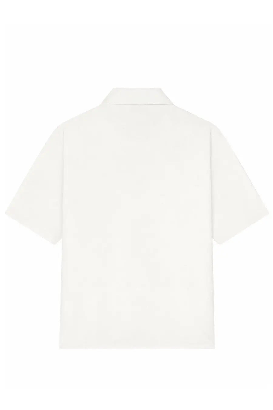 Courrèges women’s white polo shirt with short sleeves classic collar and minimalist design