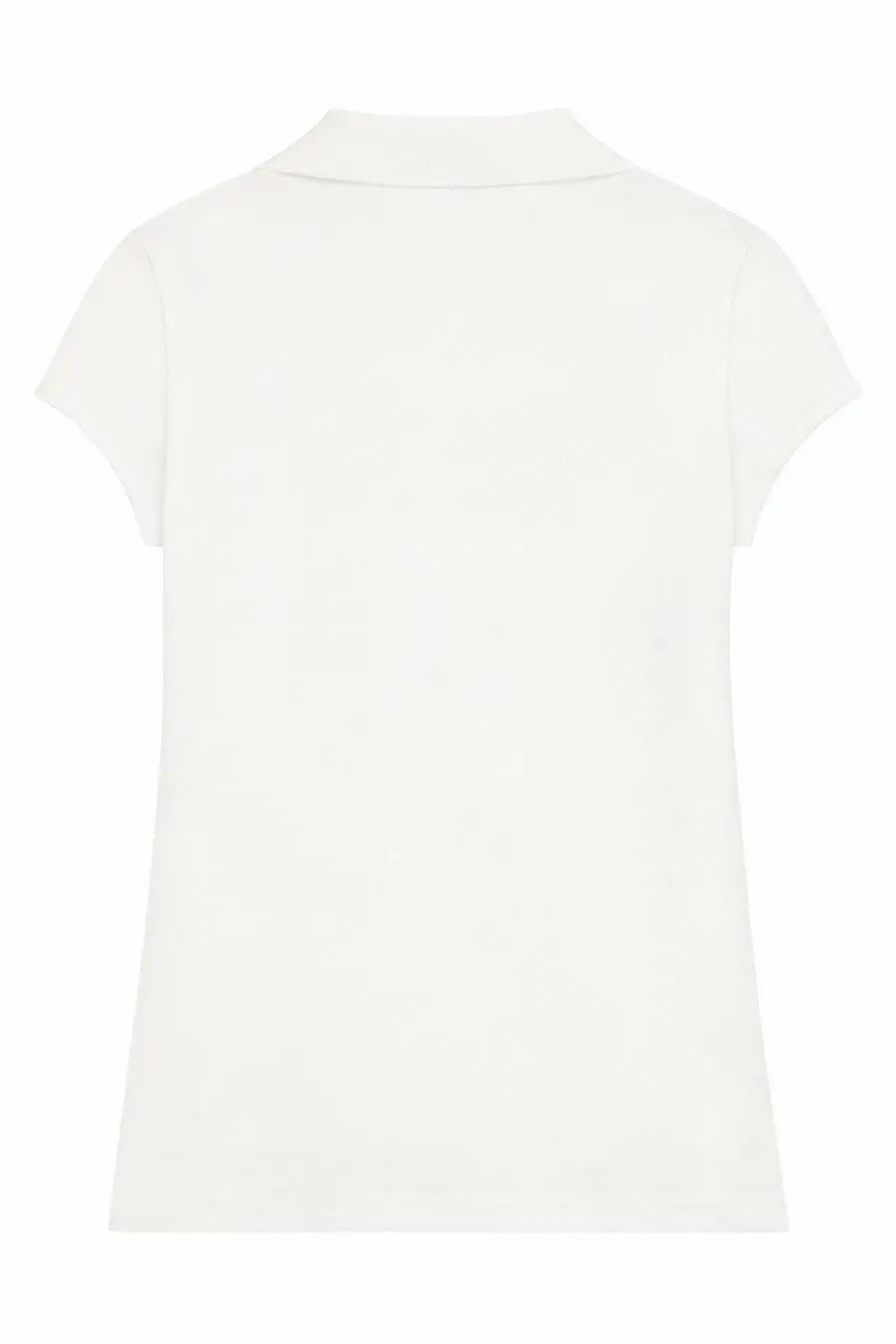 Courrèges women’s sports polo white crisp white short-sleeved shirt with classic collar and minimalist design