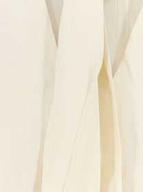 Toteme Women's Cowl Neck Viscose Shirt White