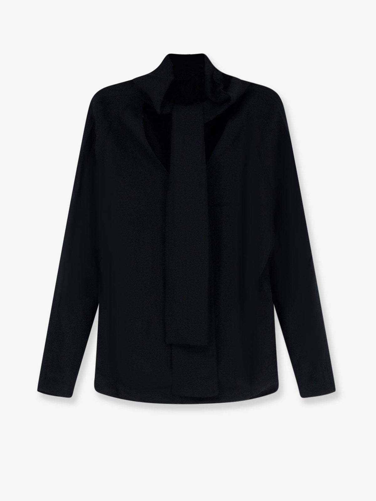 Toteme Women's Cowl Neck Viscose Shirt Black