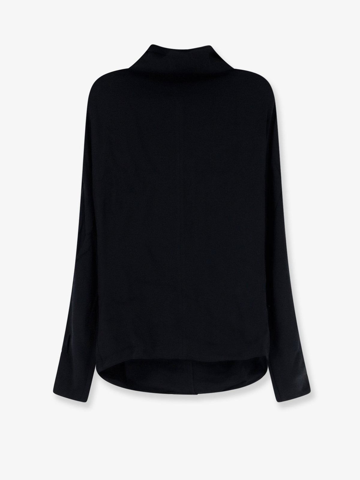 Toteme Women's Cowl Neck Viscose Shirt Black