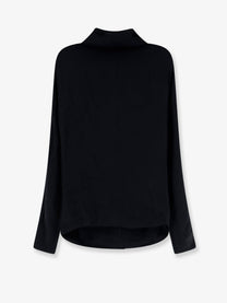 Toteme Women's Cowl Neck Viscose Shirt Black