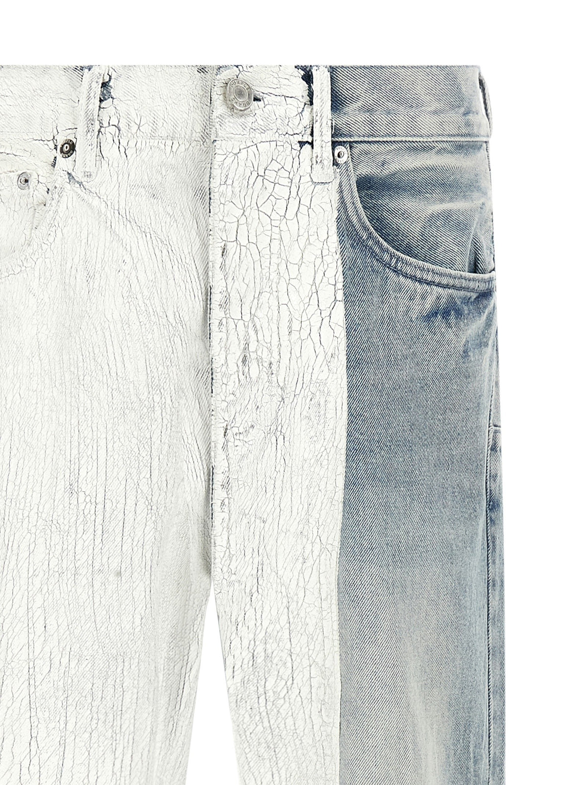 PURPLE BRAND Crackle Silver Jeans Blue