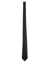Saint Laurent Men's Cravatta in Jacquard Di Seta Blue