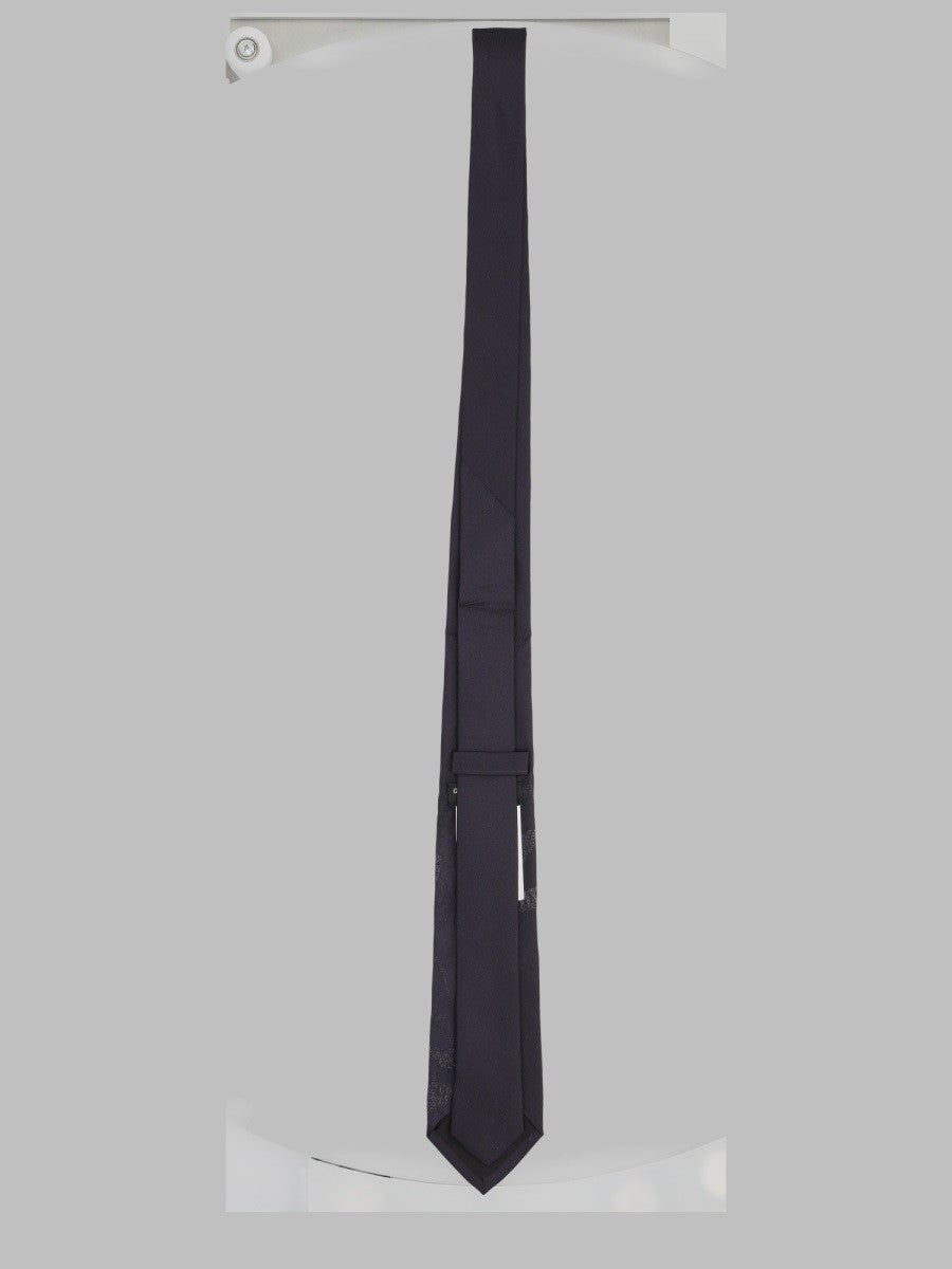 Our Legacy Men's Cravatta in Seta Con Stampa Black