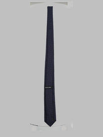 Giorgio Armani Men's Cravatta in Seta Jacquard Blue
