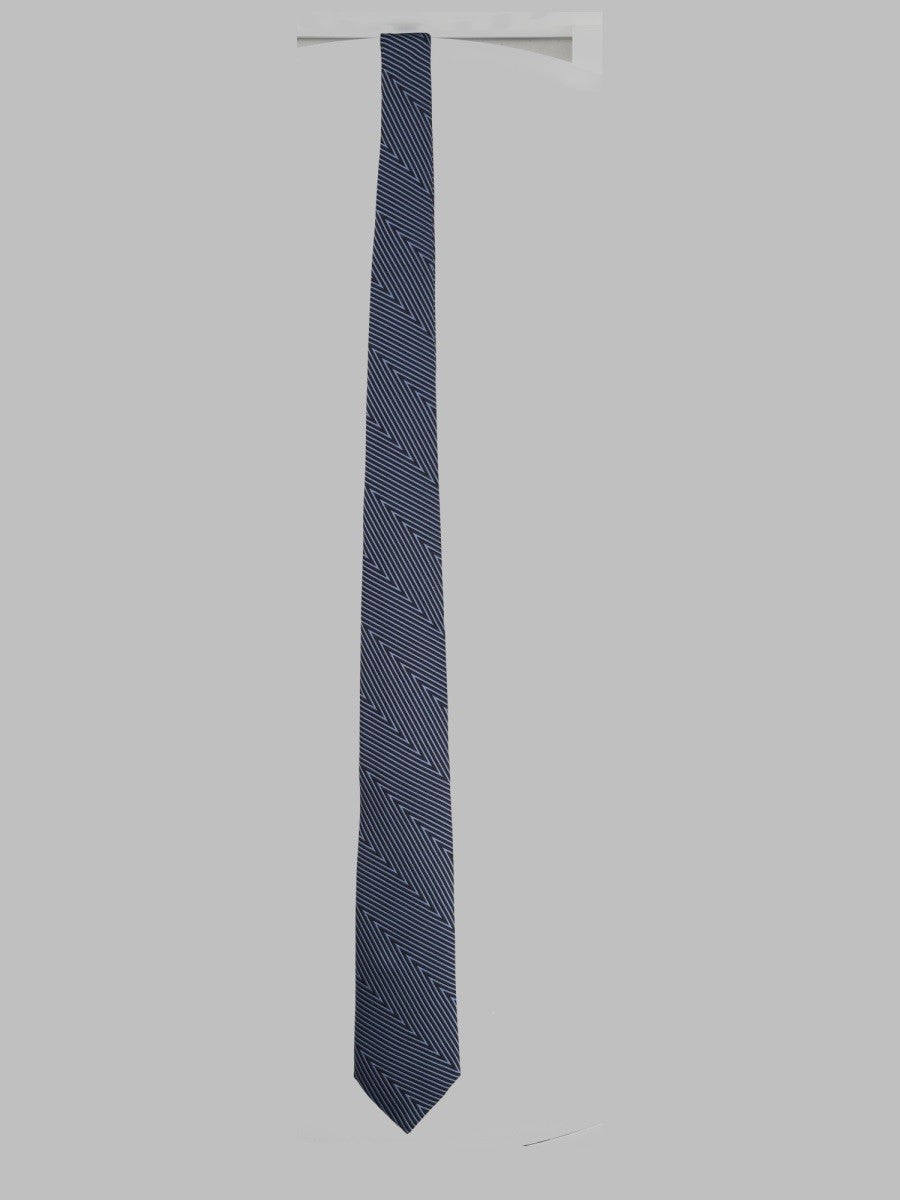 Giorgio Armani Men's Cravatta in Seta Jacquard Blue