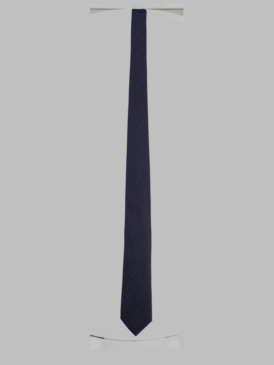 Giorgio Armani Men's Cravatta in Seta Jacquard Blue