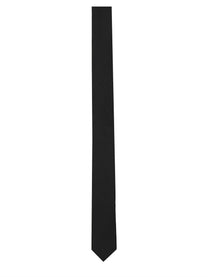 Saint Laurent Unisex Cravatta in Seta Black