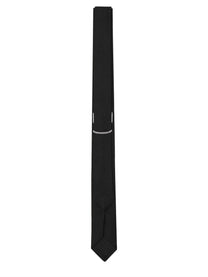 Saint Laurent Unisex Cravatta in Seta Black