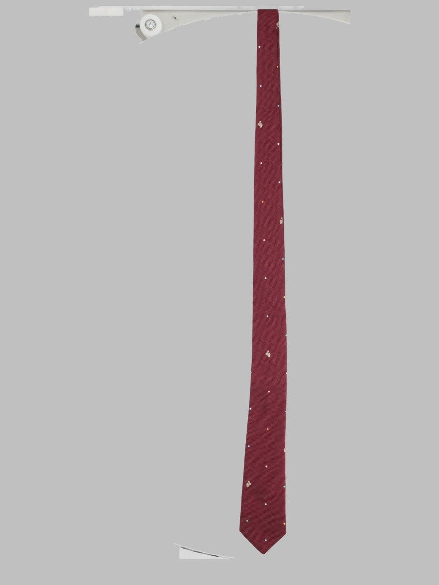 Paul Smith Men's Cravatta in Seta Red