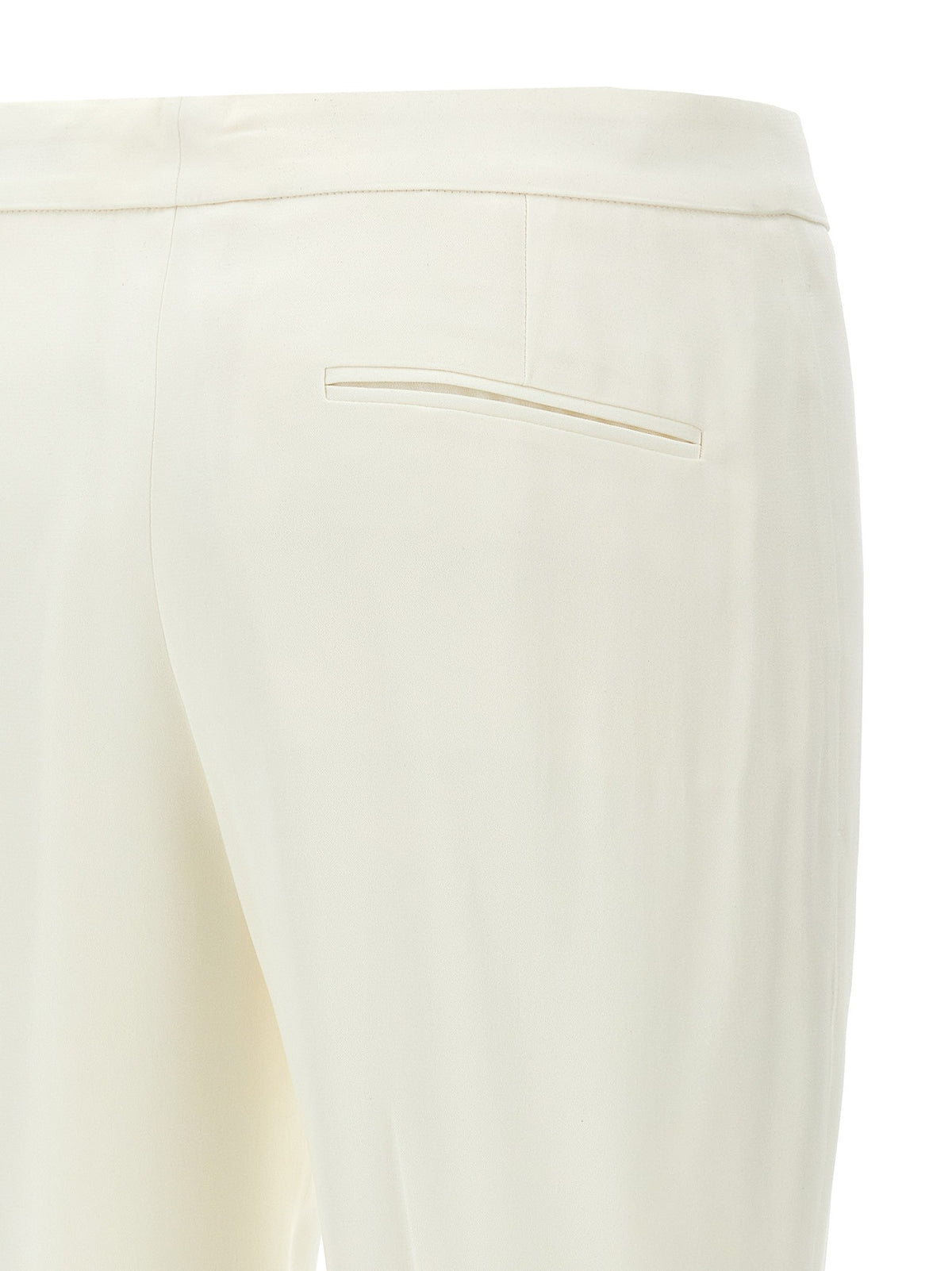 Alexander McQueen Crepe Pants White
