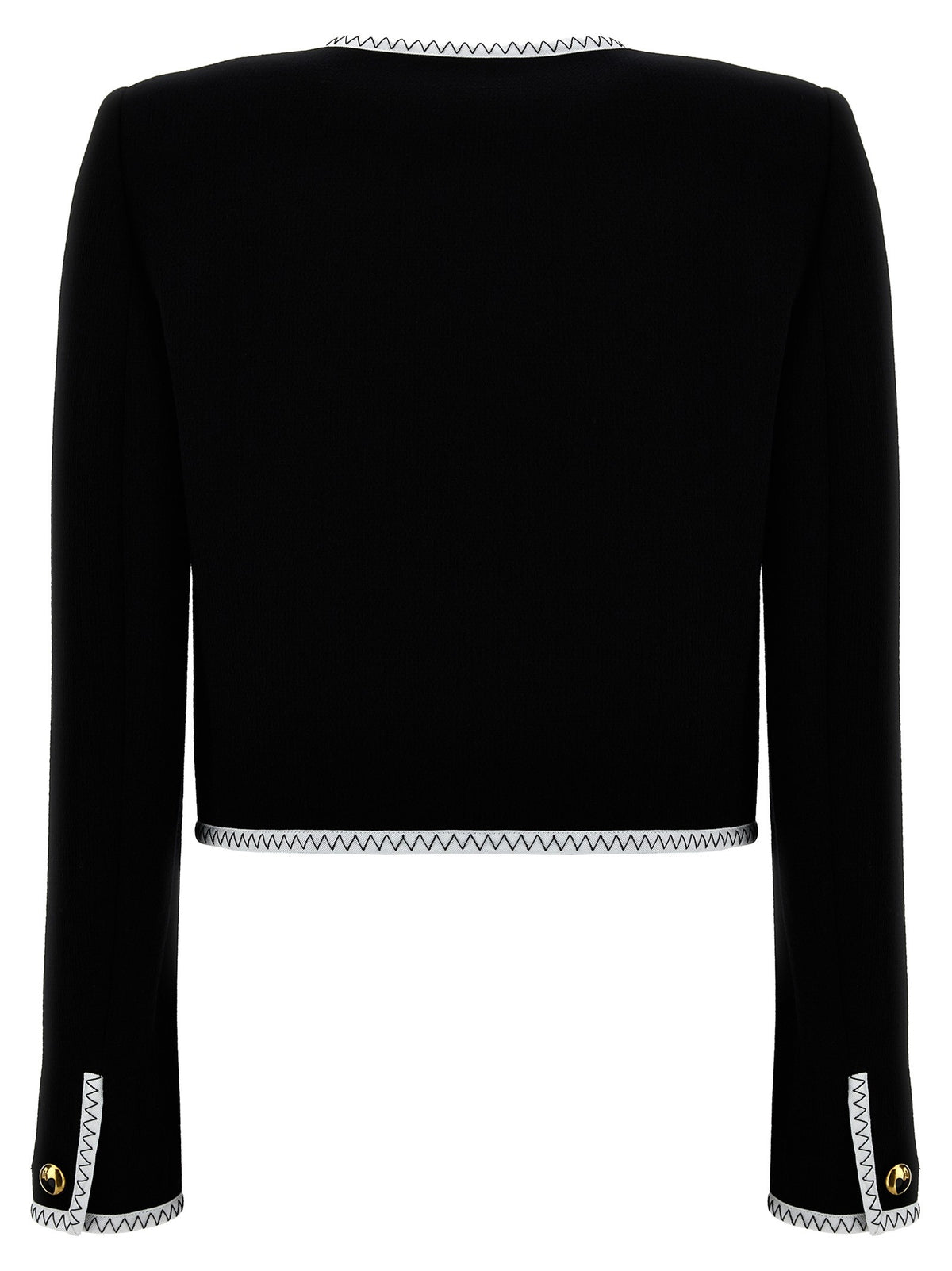 Moschino Crepe Short Jacket White