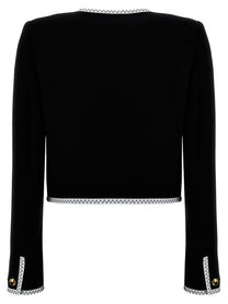 Moschino Crepe Short Jacket White