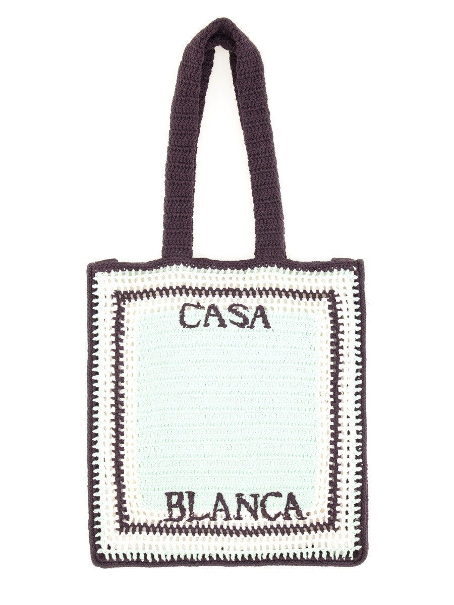 Casablanca Men's Crochet Bag Purple