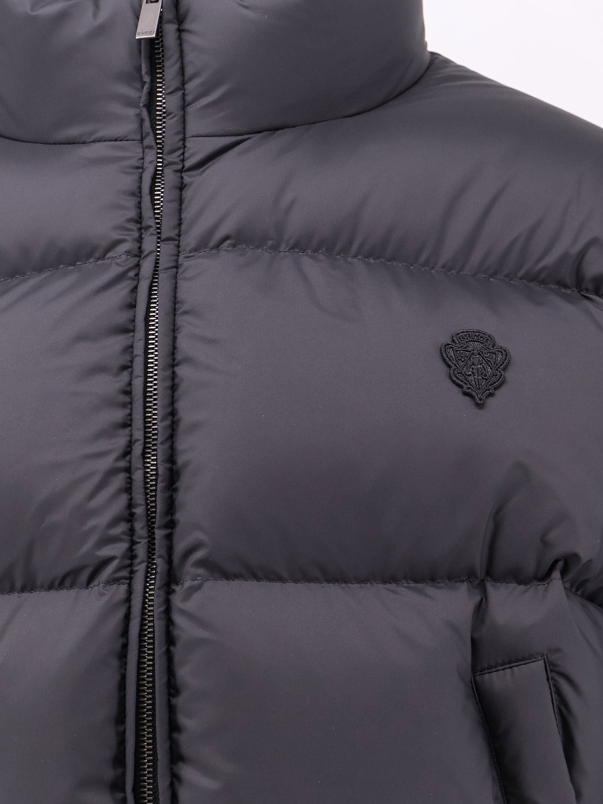 Gucci Women's Crop Fit Down Jacket Black