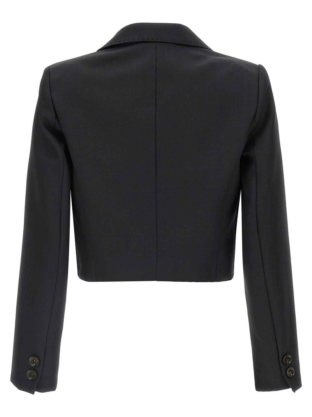 Elisabetta Franchi Cropped Blazer Black
