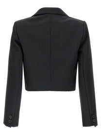 Elisabetta Franchi Cropped Blazer Black