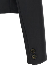 Elisabetta Franchi Cropped Blazer Black
