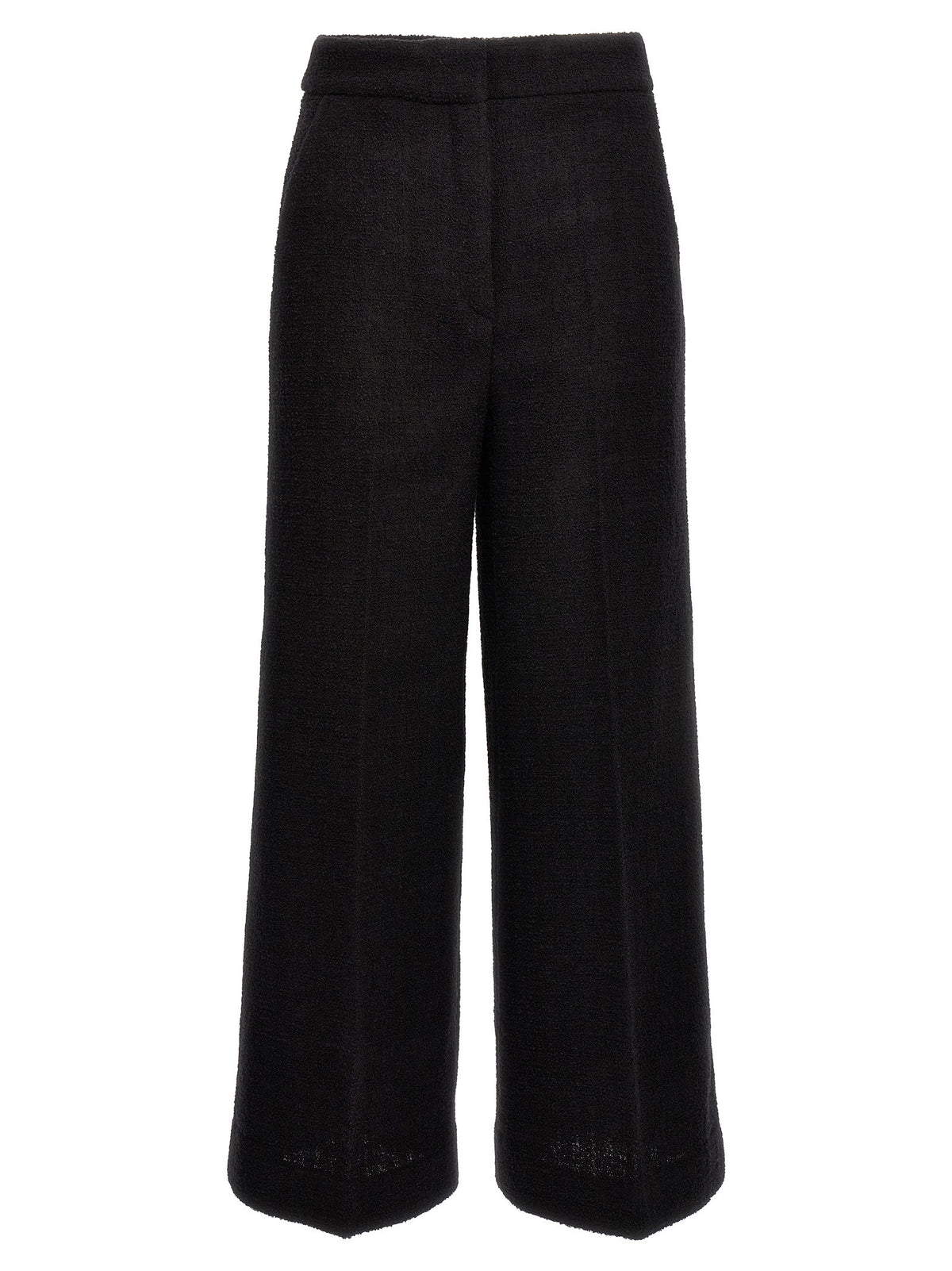 Moschino Cropped Bouclè Pants Black