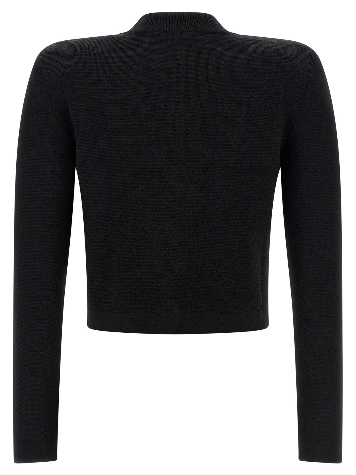 Balmain Cropped Cardigan Black