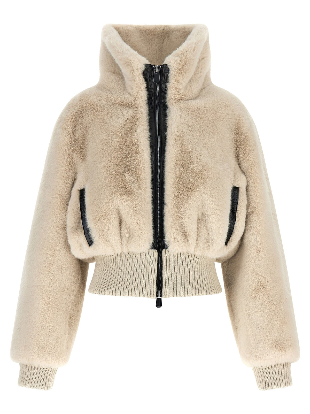 Pinko Cropped Jacket Beige