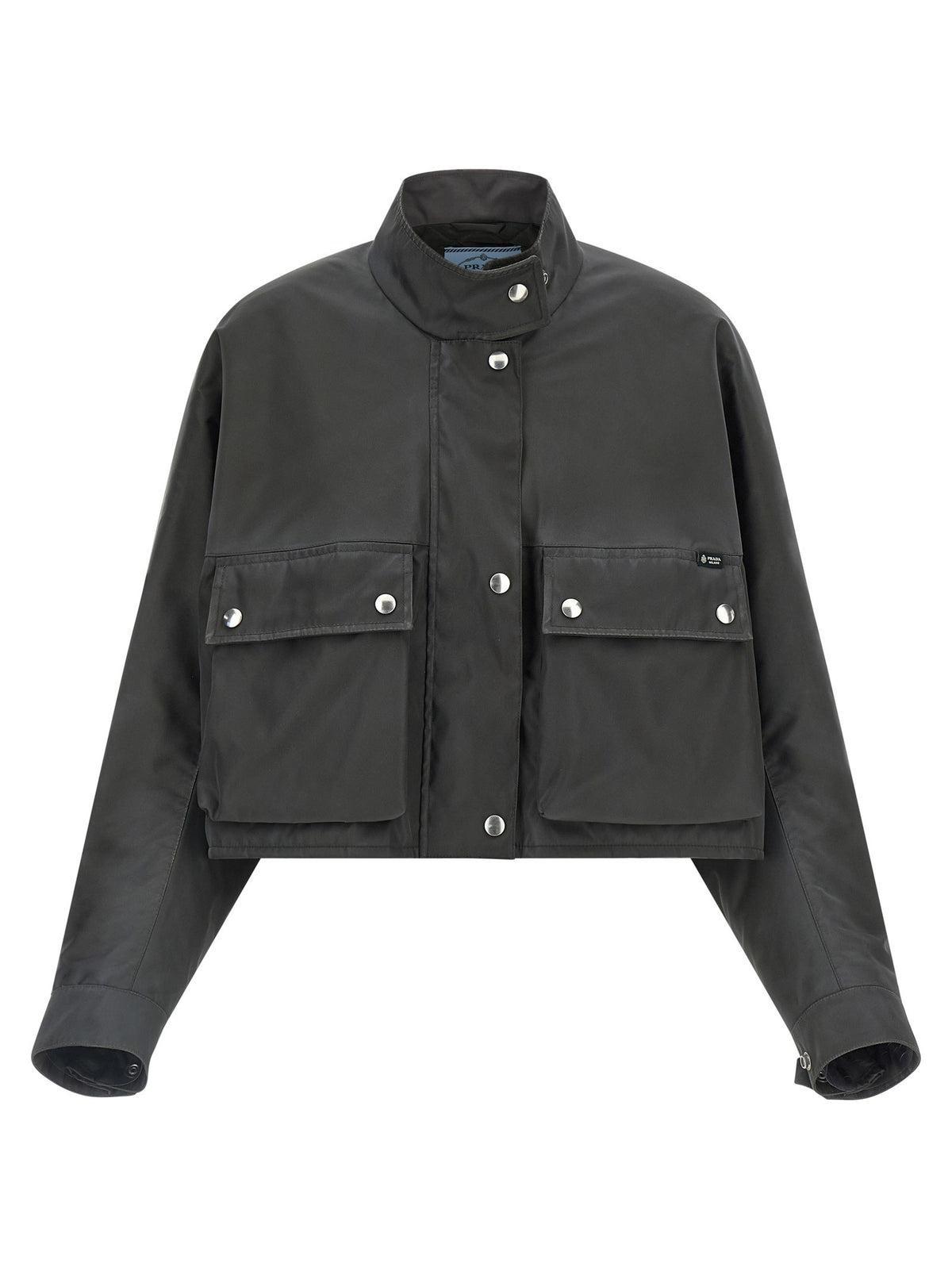 PRADA Cropped Jacket Grey