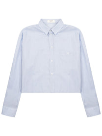 Celine Women's Cropped Shirt Blue