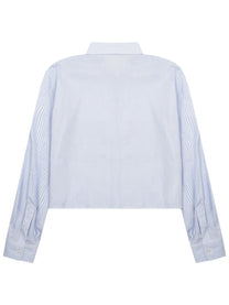 Celine Women's Cropped Shirt Blue
