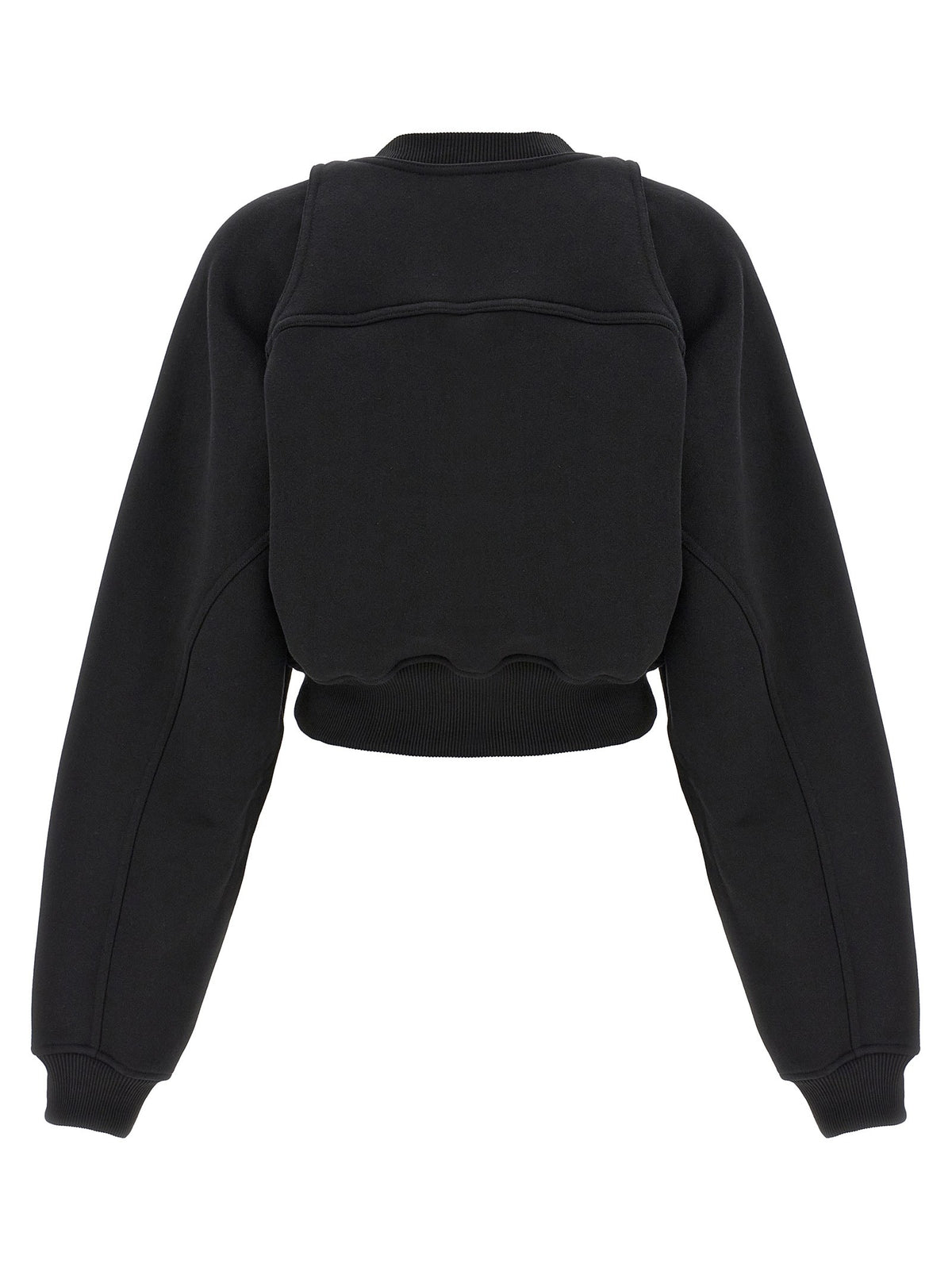 Off-White Cropped Sweatshirt White