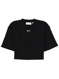 Off-White Women's Cropped Shirt Black