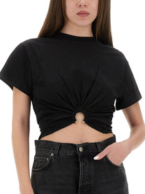 Rabanne Women's Shirt Cropped Black