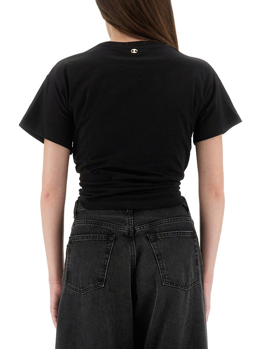Rabanne Women's Shirt Cropped Black