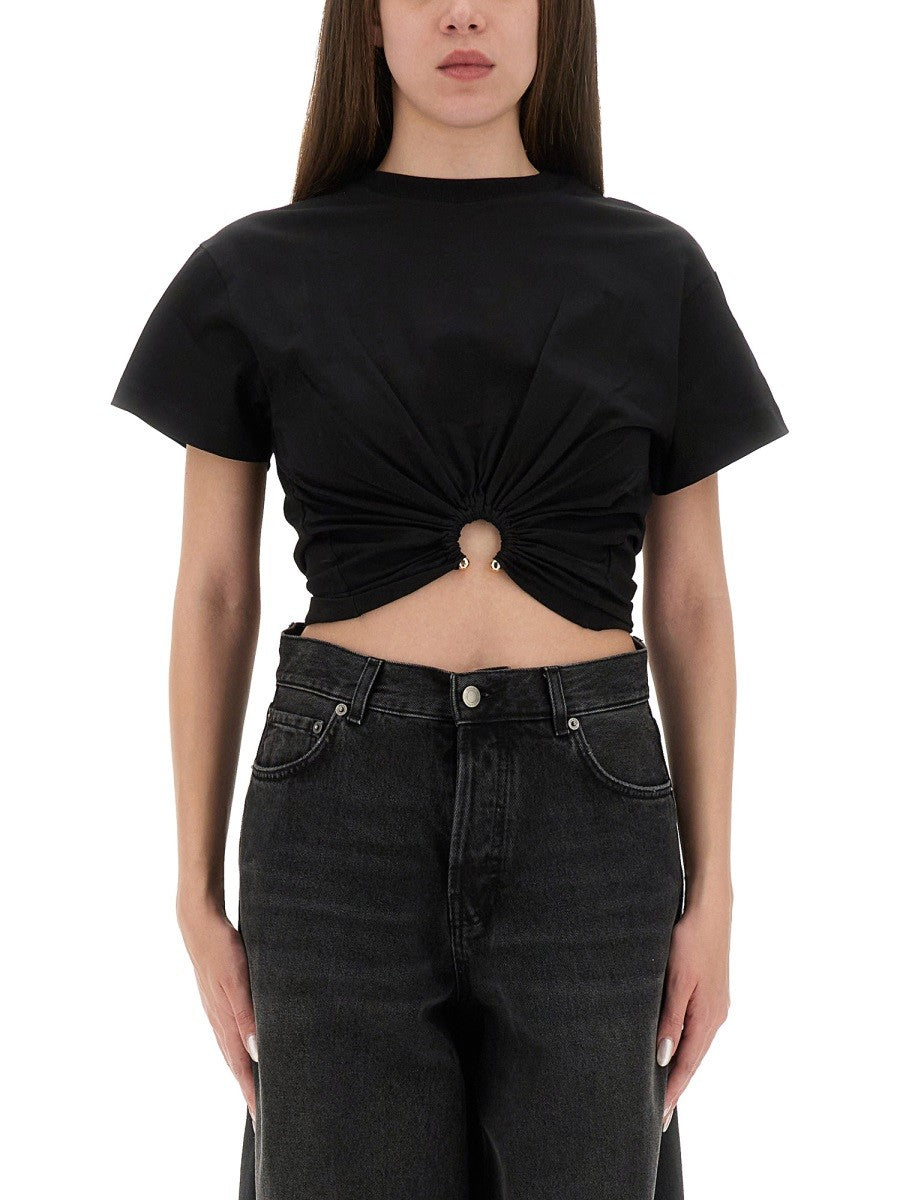 Rabanne Women's Shirt Cropped Black