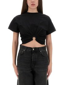 Rabanne Women's Shirt Cropped Black