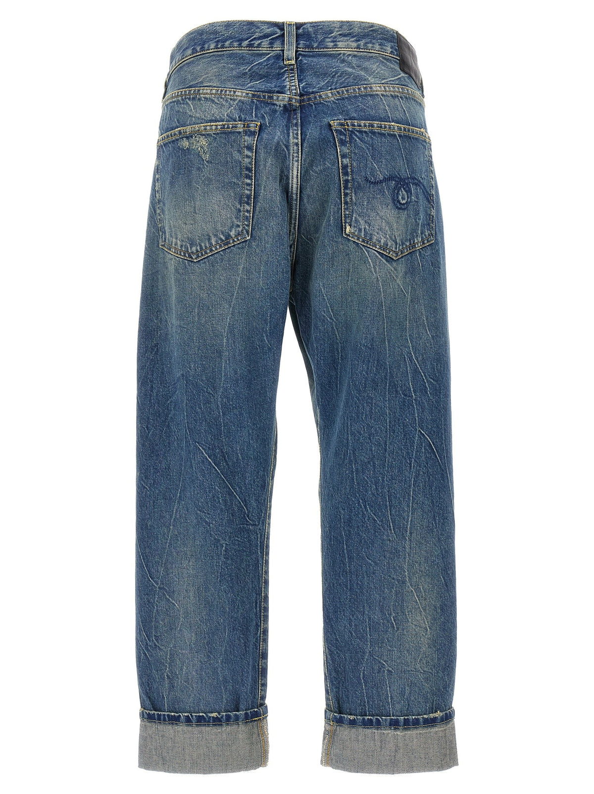 R13 Cross over Jeans Blue